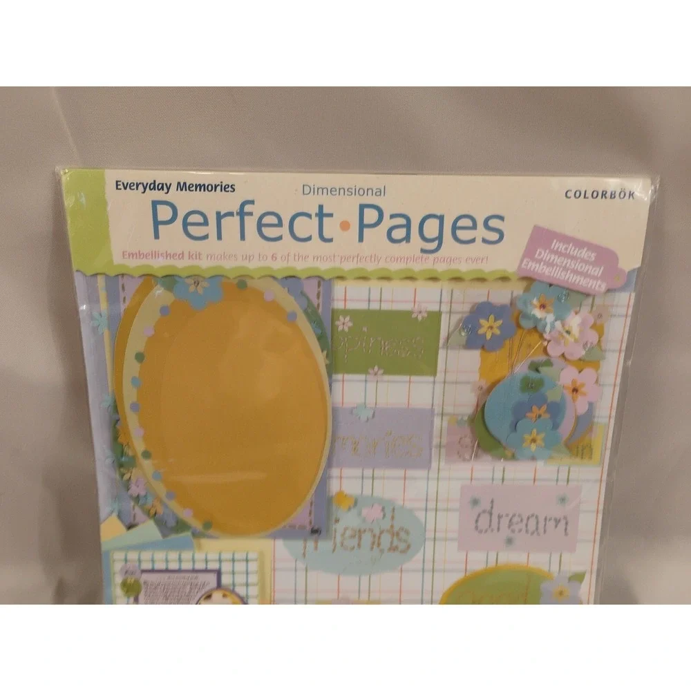 Colorbok EVERYDAY MEMORIES Perfect Pages Scrapbook Embellished‎ Kit 12 x 12